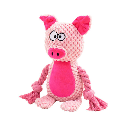 Pet Plush Sound Cotton Rope Toy – Interactive Tug of War & Training Dog Toy | www.petpexi.com