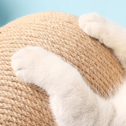 Professional Vertical Cat Toy Sisal Cat Catching Ball – Durable Wood & Sisal