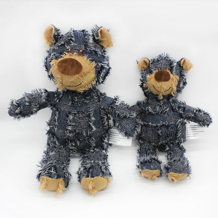 Cute Bear-Shaped Plush Squeak Toy for Dogs and Cats - High-Quality Molar Chew Toy from Petpexi