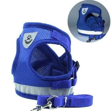 Dog Harness and Leash Set – Reflective Breathable Adjustable Harness for Puppies & Dogs | Petpexi