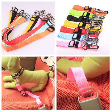 Vehicle Pet Seat Belt Dog Leash - Adjustable, Heavy-Duty for Safe Travel - petpexi.com