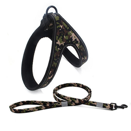 Colorful Dog Leash & Adjustable Harness – Soft, Reflective, Explosion-proof for Small & Medium Dogs | Petpexi