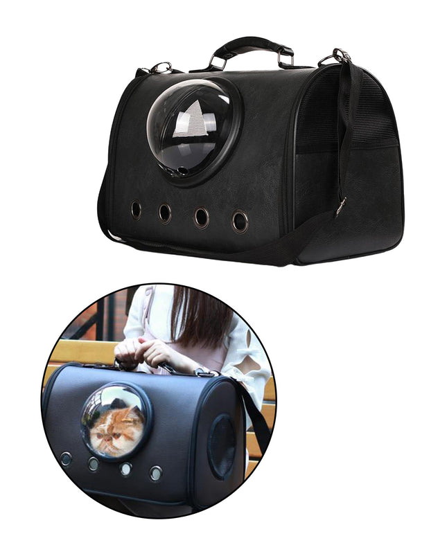 PU Leather Pet Carrier Backpack for Small Dogs & Cats | PetPexi USA