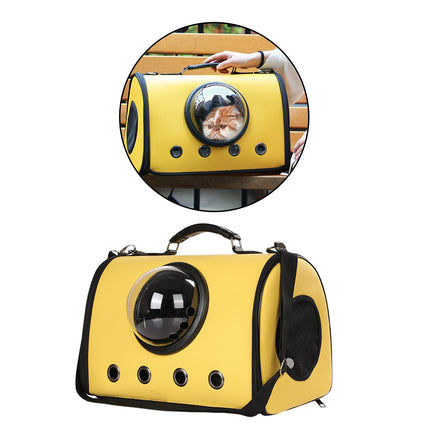 PU Leather Pet Carrier Backpack for Small Dogs & Cats | PetPexi USA