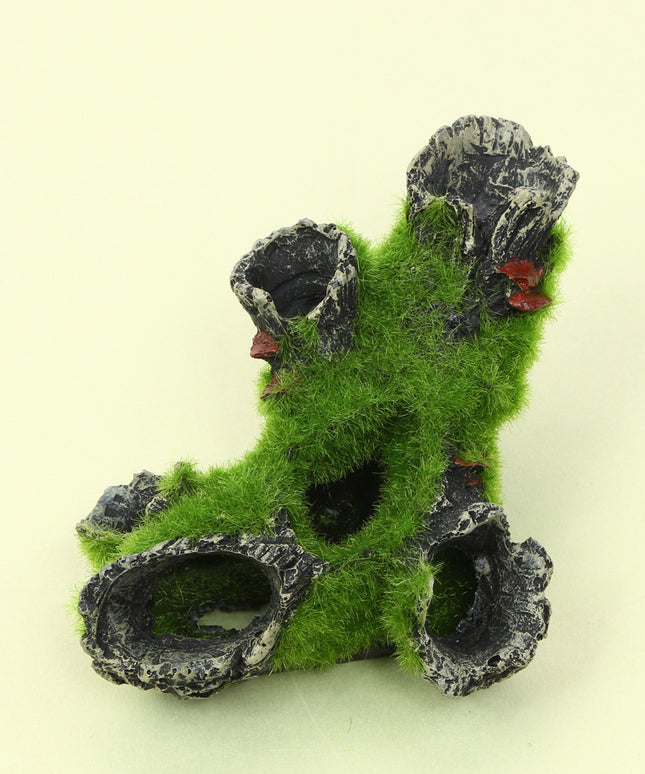 Fish Tank Decoration Imitation Moss Tree Root – Shrimp Pot & Nest Spawning Branches