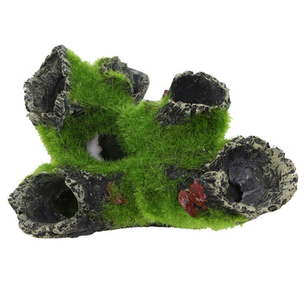 Fish Tank Decoration Imitation Moss Tree Root – Shrimp Pot & Nest Spawning Branches