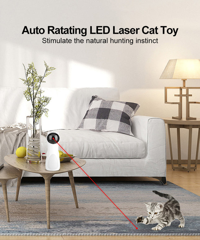 Automatic Laser Cat Toy Bear – LED Red Laser with Adjustable Modes | Petpexi