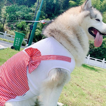 Princess Plaid Dress for Large Dogs – Elegant Dog Skirt Outfit | Petpexi
