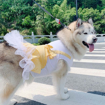 Princess Plaid Dress for Large Dogs – Elegant Dog Skirt Outfit | Petpexi