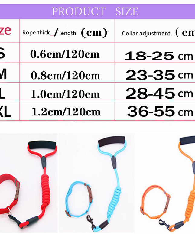 Premium Pet Leash Dog Collar - Adjustable, Heavy-Duty for All Sizes - petpexi.com
