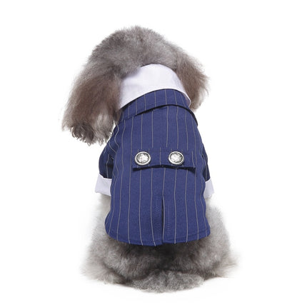 British Style Dog Wedding Dress Tuxedo – Elegant Formal Pet Outfit | Petpexi