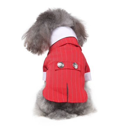 British Style Dog Wedding Dress Tuxedo – Elegant Formal Pet Outfit | Petpexi