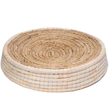 Teng Wok Felt House Cat Bed – Natural Straw & Corn Husk Cozy Nest | PetPexi
