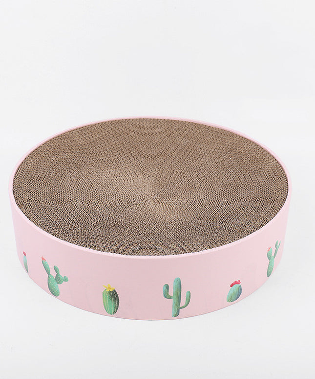 Cat Round Scratch Board – Durable Corrugated Paper Scratcher & Bed | PetPexi