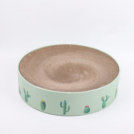 Cat Round Scratch Board – Durable Corrugated Paper Scratcher & Bed | PetPexi