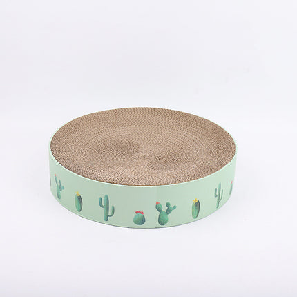 Cat Round Scratch Board – Durable Corrugated Paper Scratcher & Bed | PetPexi