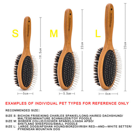 Double-Sided Pet Comb & Dog Cleaning Brush – Stainless Steel Needles | Petpexi