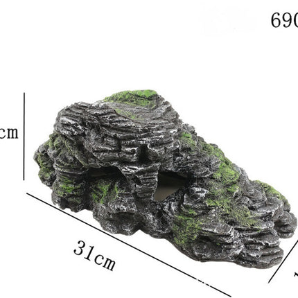 Eco-Friendly Resin Rockery Tortoise Terrace – Aquarium Climbing Decoration | www.petpexi.com