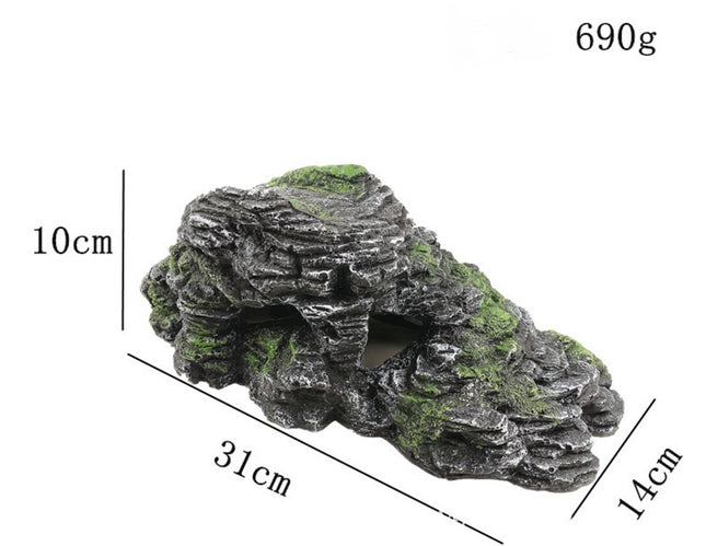Eco-Friendly Resin Rockery Tortoise Terrace – Aquarium Climbing Decoration | www.petpexi.com