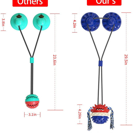Indestructible Suction Cup Chew Toy for Aggressive Chewers - Large Dogs | Petpexi