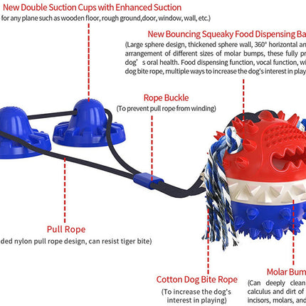Indestructible Suction Cup Chew Toy for Aggressive Chewers - Large Dogs | Petpexi