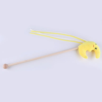 Cat Feather Bell Mouse Toy – Interactive Cotton Rope Cat Play Stick | Petpexi