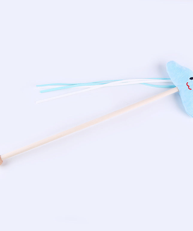 Cat Feather Bell Mouse Toy – Interactive Cotton Rope Cat Play Stick | Petpexi