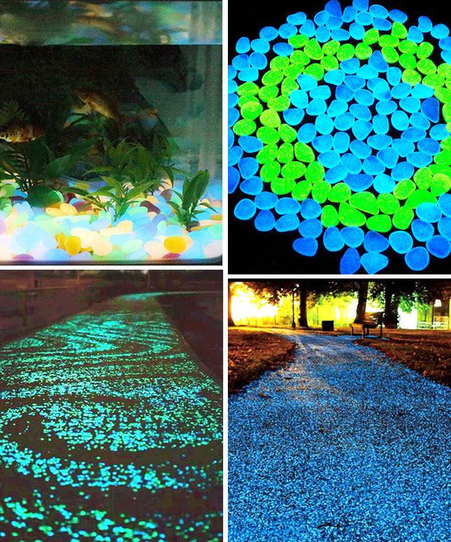 Garden Aquarium Luminous Stone & Artificial Fluorite Pebbles – Glow in Dark | PetPexi
