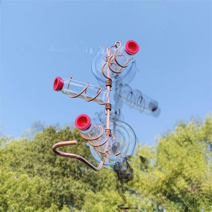 Handmade Copper Hummingbird Feeder – Easy to Clean, Suction Cup Installation, Perfect Garden Decor