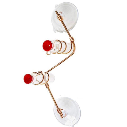 Handmade Copper Hummingbird Feeder – Easy to Clean, Suction Cup Installation, Perfect Garden Decor