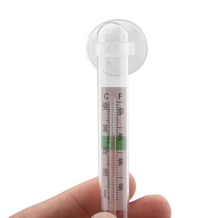 Aquarium Fat Thermometer – Easy-Read Floating Fish Water Thermometer with Suction Cup