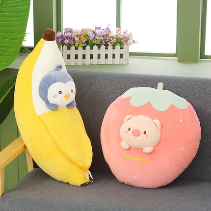 Cute Banana Pillow Carrot Doll Fruit Plush Toy – Soft & Fun | petpexi.com
