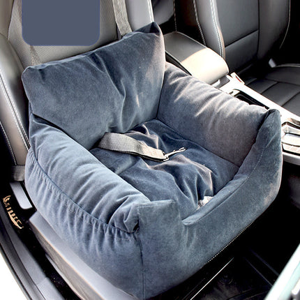Premium Pet Car Seat Nest – Removable & Washable Travel Bed for Dogs and Cats