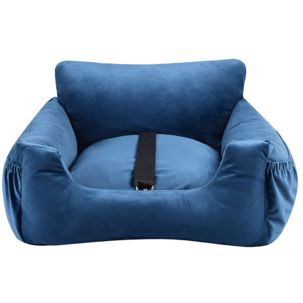 Premium Pet Car Seat Nest – Removable & Washable Travel Bed for Dogs and Cats