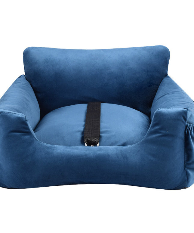 Premium Pet Car Seat Nest – Removable & Washable Travel Bed for Dogs and Cats