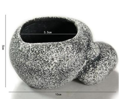Ceramic Simulation Stone Cichlid & Hydroponic Pots – Multifunction Aquarium Breeding Hide | Fast & Free USA Shipping