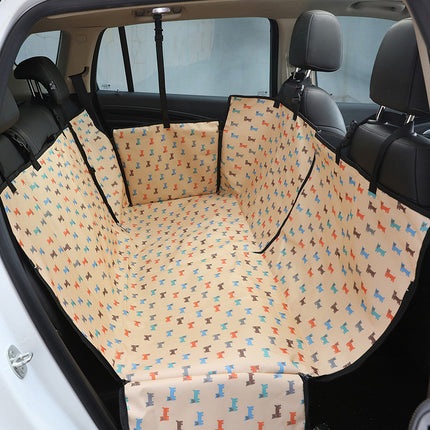Luxury Dog Car Seat Cover – Waterproof, Dirt-Resistant & Thickened Oxford for All Car Sizes