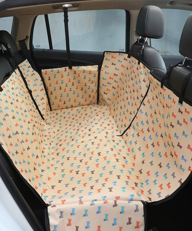 Luxury Dog Car Seat Cover – Waterproof, Dirt-Resistant & Thickened Oxford for All Car Sizes