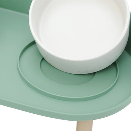 Elevated Ceramic Cat Bowl – Double Bowl Design for Cats & Small Dogs | Petpexi