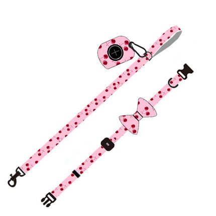 Pink Dog Leash Set – Chest Strap, Collar & Essential Accessories | Petpexi