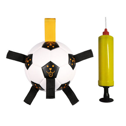 Pet Ball Toy Outdoor Football Dog Training Ball with Rope – Durable Chew & Fetch Toy – www.petpexi.com
