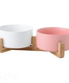 White pink wooden frame