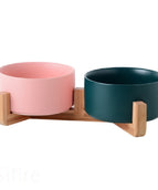 Pink dark green wooden frame
