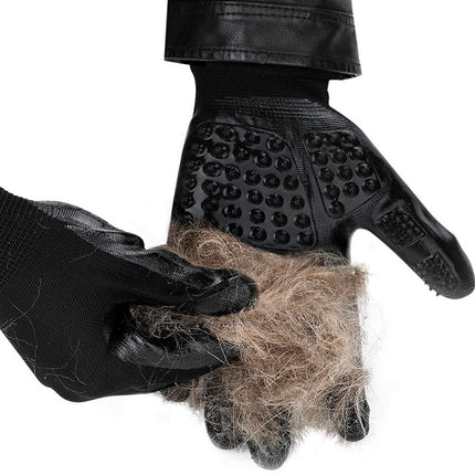 Pet Hair Grooming Glove for Cats, Dogs & Horses – Soft Rubber Shedding, Bathing & Massage Brush | Petpexi