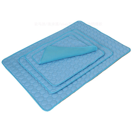 Pet Summer Portable Ice Silk Cooling Pad for Dogs – Reusable & Washable