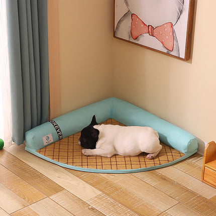 Summer Cooling Bamboo Fiber Pet Bed – Soft, Breathable Nest for Cats & Dogs