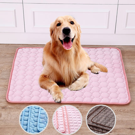 Pet Summer Portable Ice Silk Cooling Pad for Dogs – Reusable & Washable