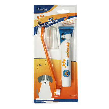 Pet Toothbrush Set with Healthy Edible Toothpaste – Fresh Breath & Gum Care for Dogs & Cats | Petpexi