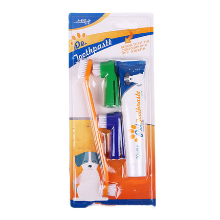 Pet Toothbrush Set with Healthy Edible Toothpaste – Fresh Breath & Gum Care for Dogs & Cats | Petpexi