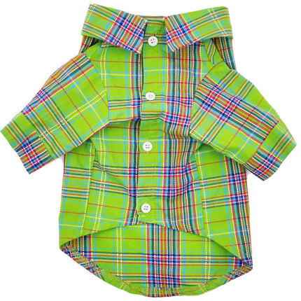 Fruit Green Cotton Pet Shirt – Casual Wear for Small & Medium Dogs & Cats | Petpexi
